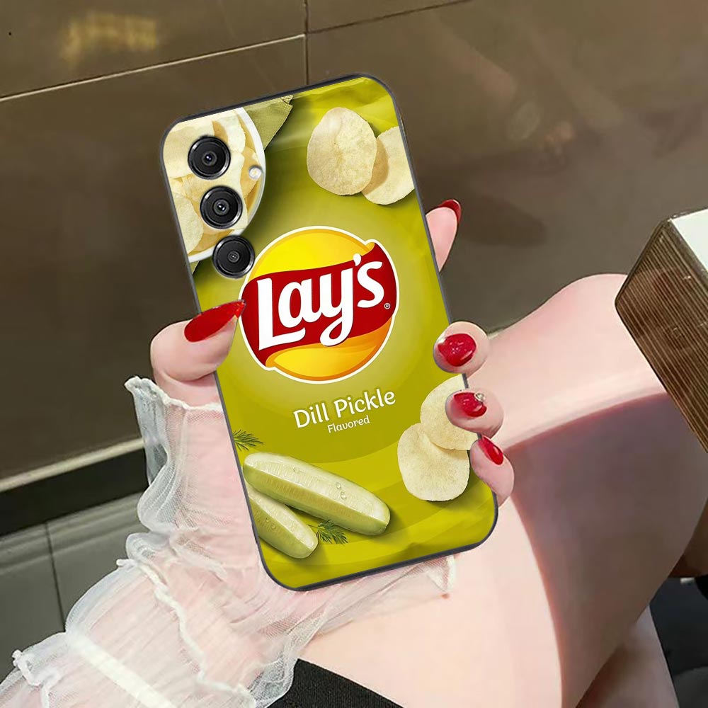 Food Snacks Quotes - جراب هاتف بتصميم وجبات خفيفة وبطاطس