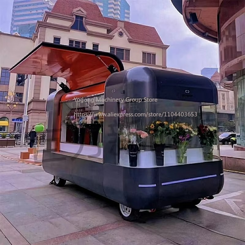 عربة طعام متنقلة تجارية من الف - مراجعة Food Snacks Business وسعره