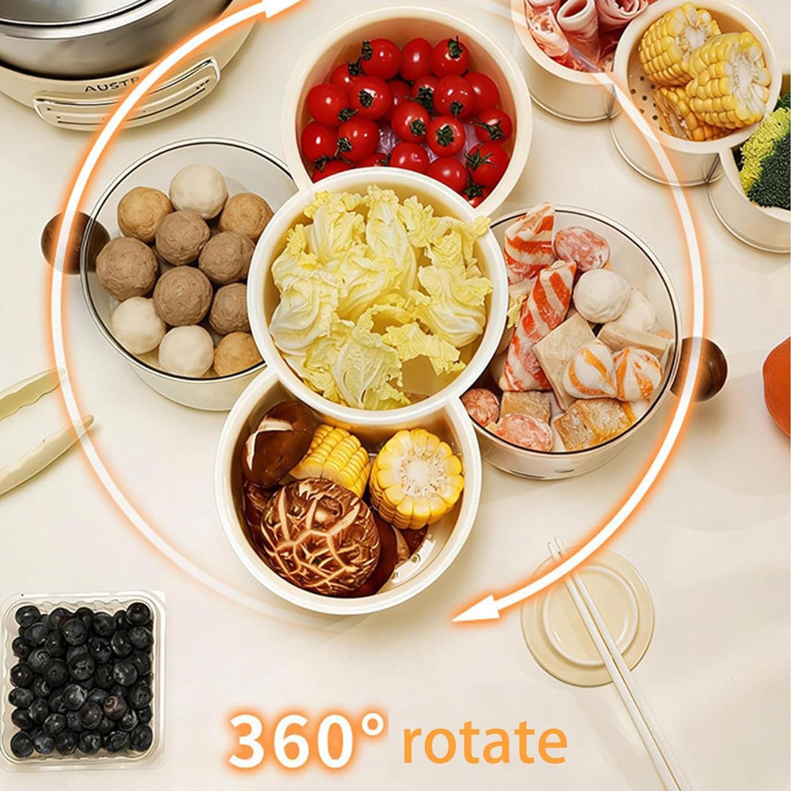 حاوية طعام دوارة 360 درجة قابل - مراجعة Food Snacks In India وسعره