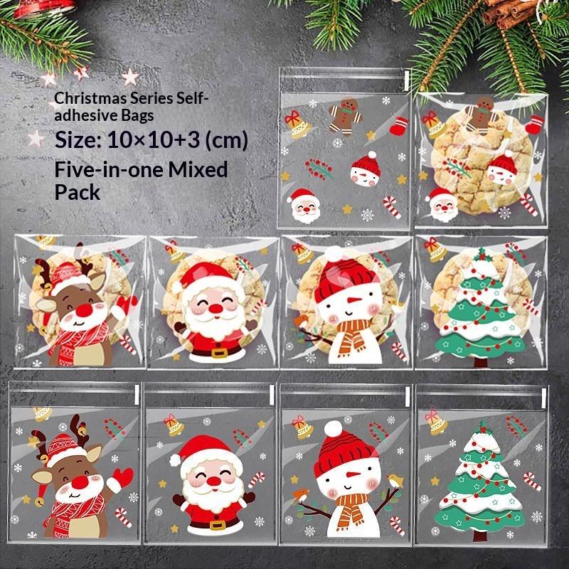 100 قطعة من أكياس الحلوى ذاتية - مراجعة Xmas Food Snacks وسعره