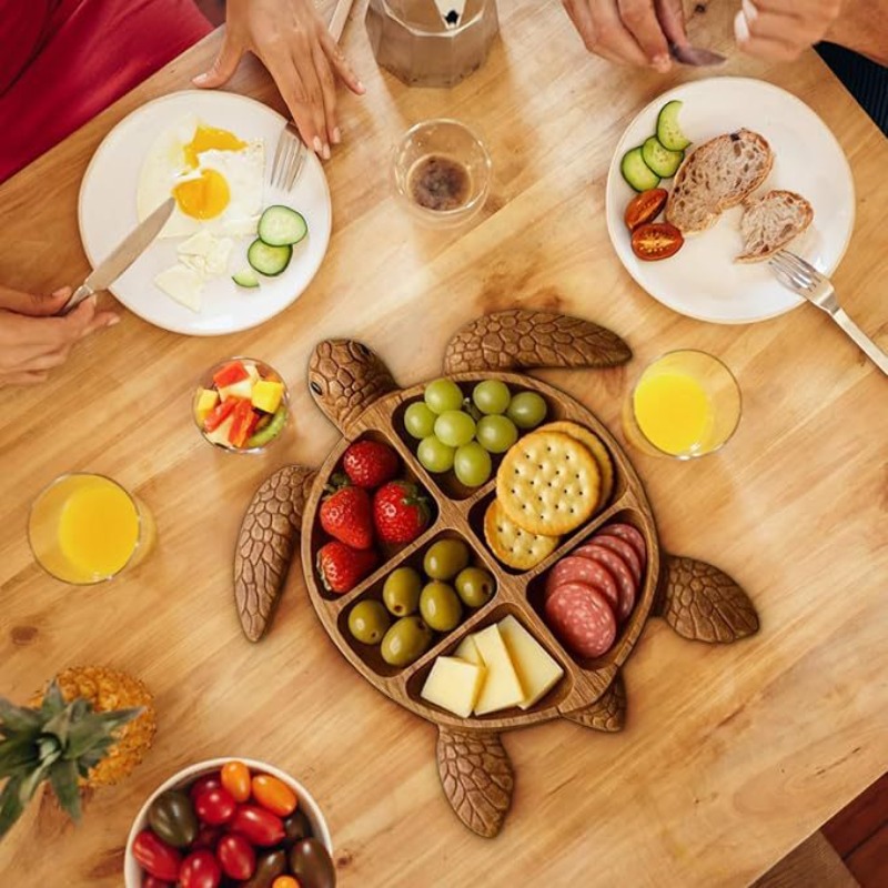 صينية تقديم الأخطبوط الخشبية،  - مراجعة Food Platter Snacks وسعره