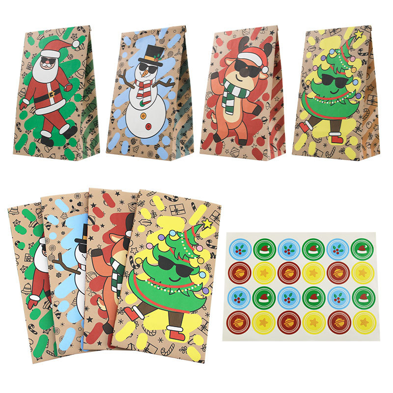أكياس ورقية للكريسماس 24 قطعة، - مراجعة Xmas Food Snacks وسعره