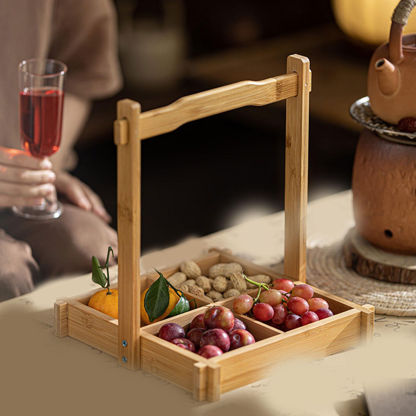 الخيزران المكسرات طبق صينية ال - مراجعة Food Platter Snacks وسعره