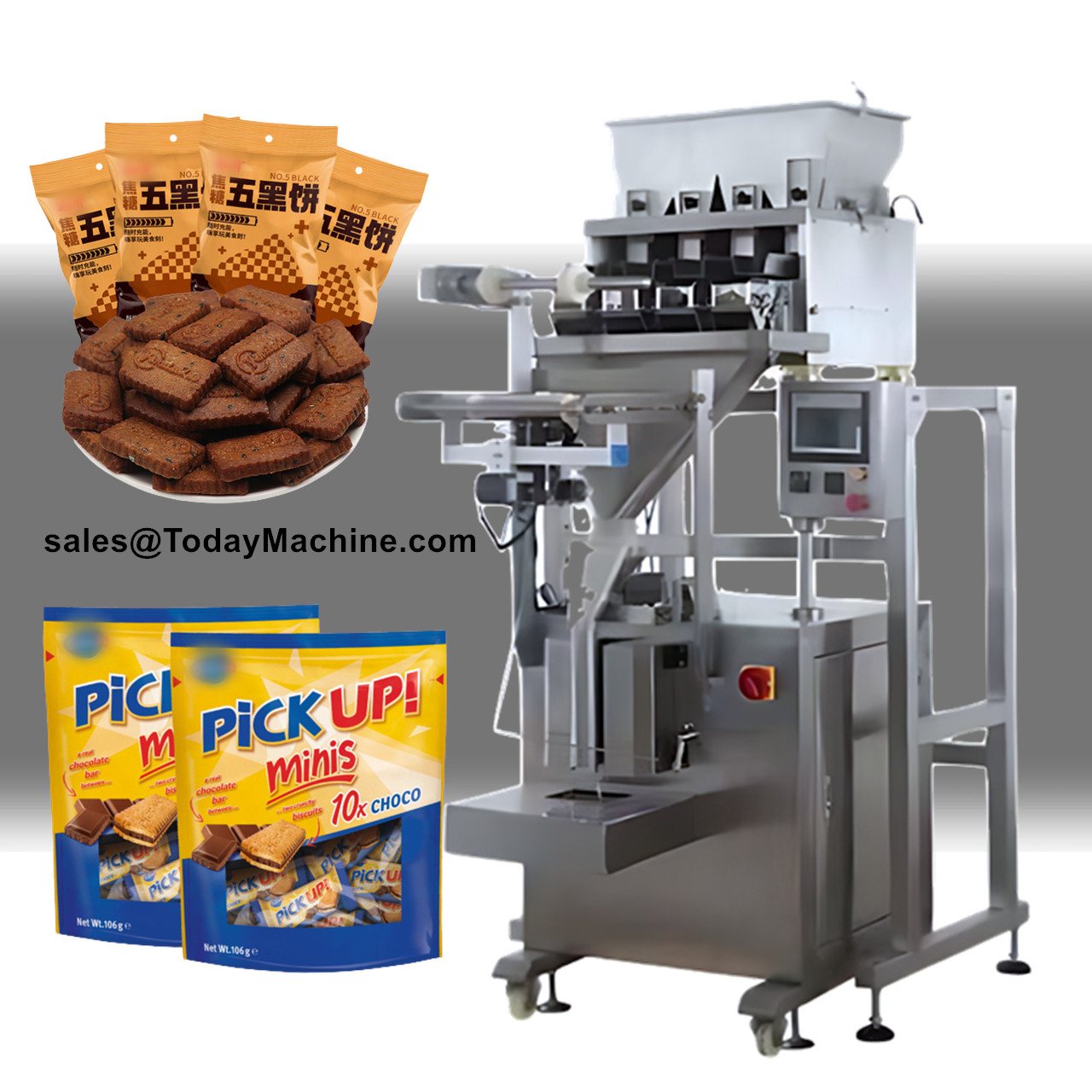 آلة تعبئة وتغليف أوتوماتيكية ل - مراجعة Food Snacks Packaging وسعره