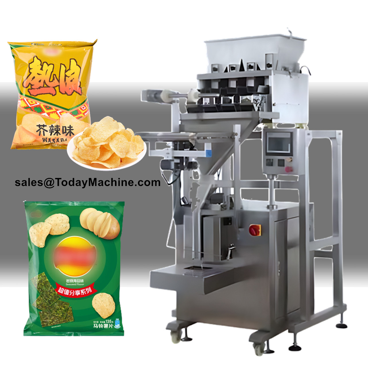 آلة تعبئة وتغليف أوتوماتيكية ل - مراجعة Food Snacks Packaging وسعره